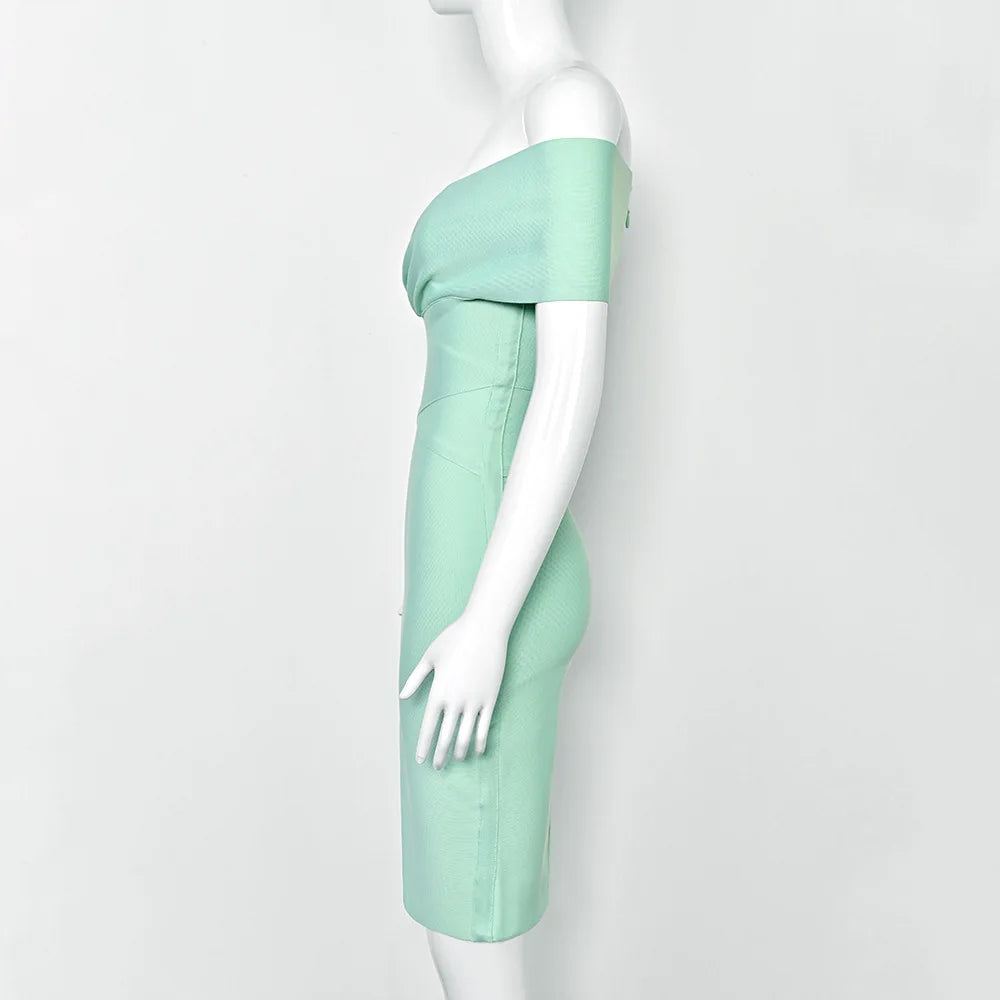 Temperament cocktail party bandage dress party socialite dress off shoulder sexy hip hugging elastic dress